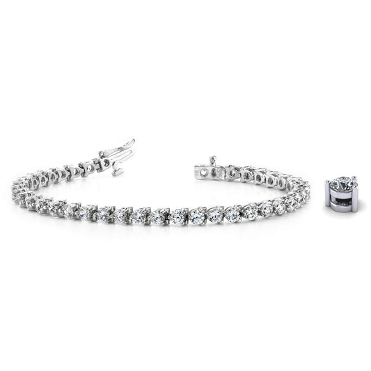 Classic 3 Prong Tennis Bracelet
