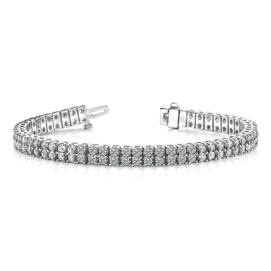 Timeless Two Row Diamond Tennis Bracelet