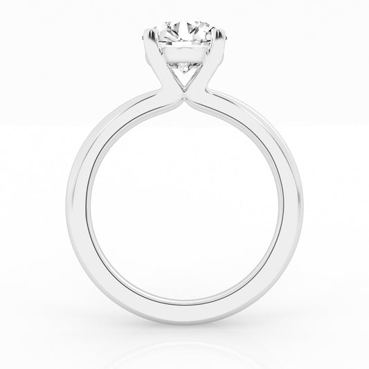 Lab Grown Round Cut Solitaire Ring