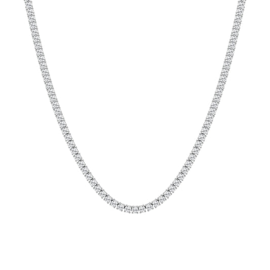 Lab Grown Diamond Tennis Necklace in 14k White Gold