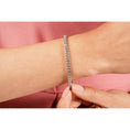 Load image into Gallery viewer, Half Bezel Confidence Tennis Bracelet
