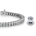 Load image into Gallery viewer, Half Bezel Confidence Tennis Bracelet
