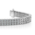 Load image into Gallery viewer, Classic Three Row Diamond Bracelet
