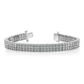 Load image into Gallery viewer, Classic Three Row Diamond Bracelet
