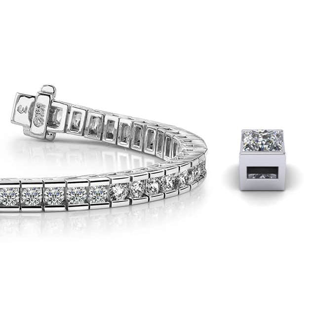 Classic Diamond Box Tennis Bracelet