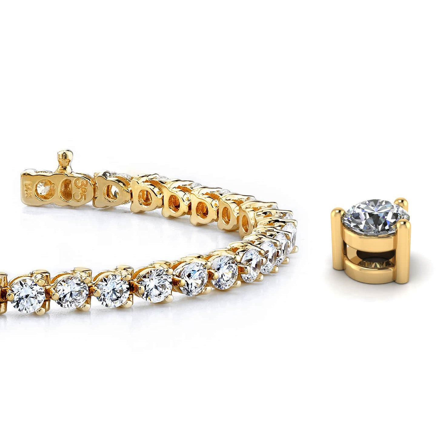 Classic 3 Prong Tennis Bracelet