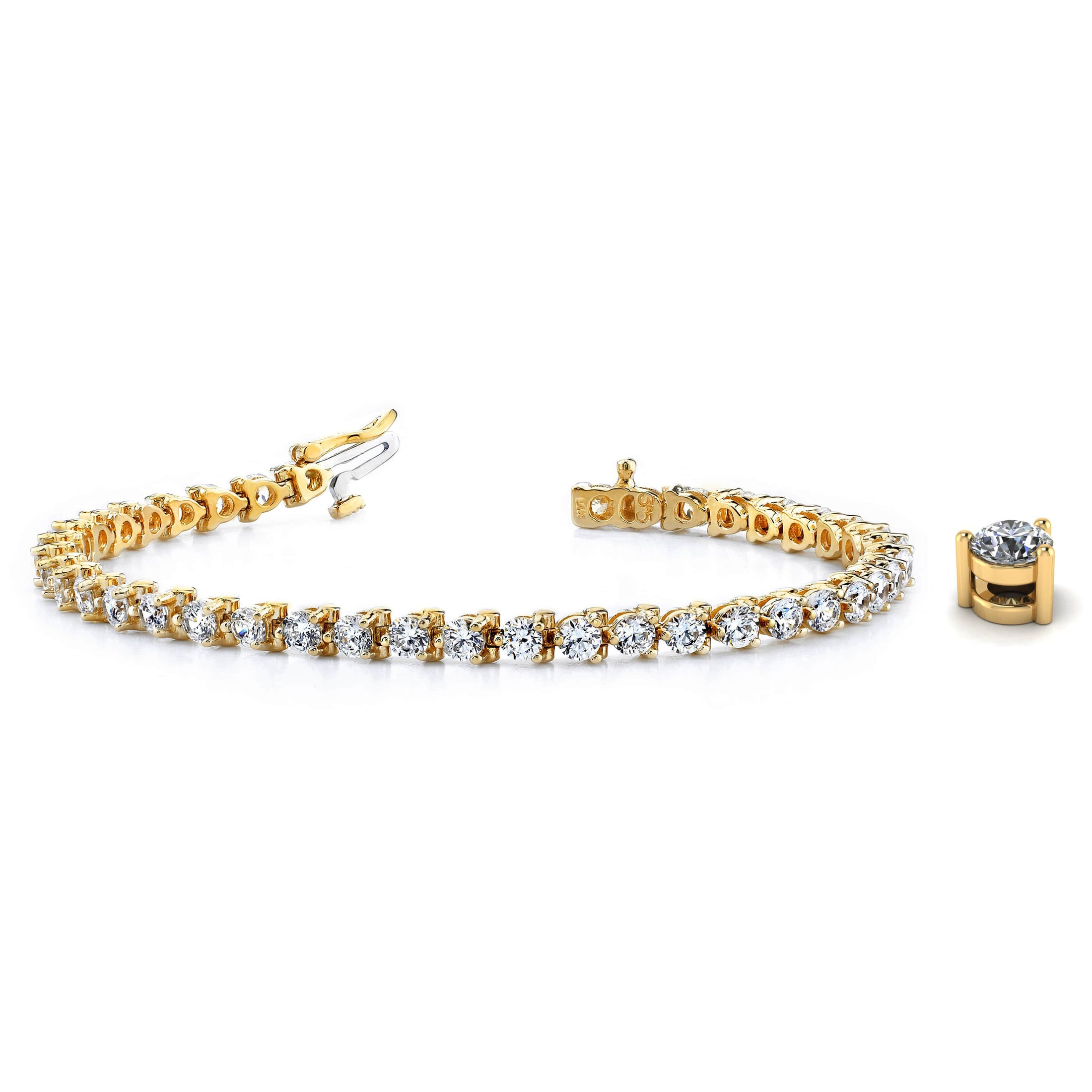 Classic 3 Prong Tennis Bracelet