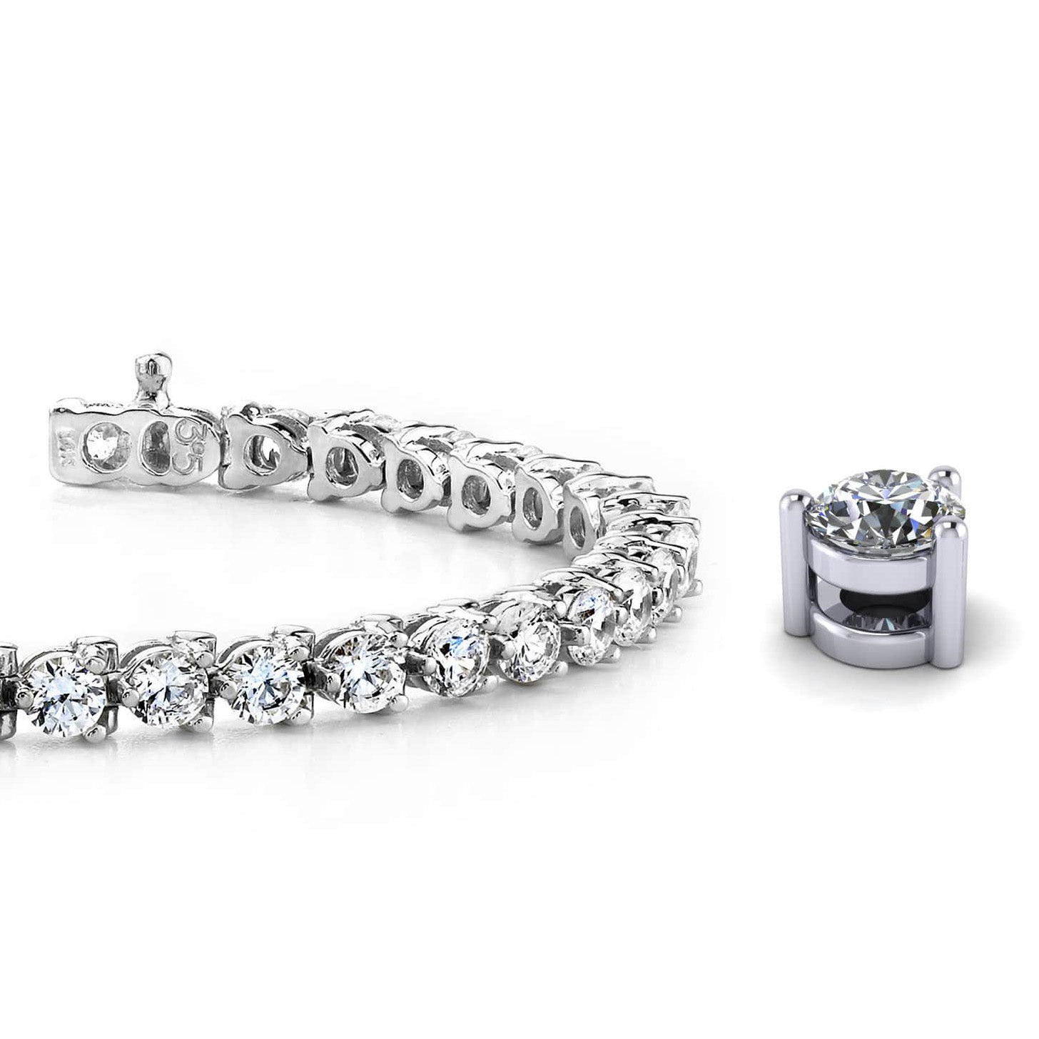 Classic 3 Prong Tennis Bracelet