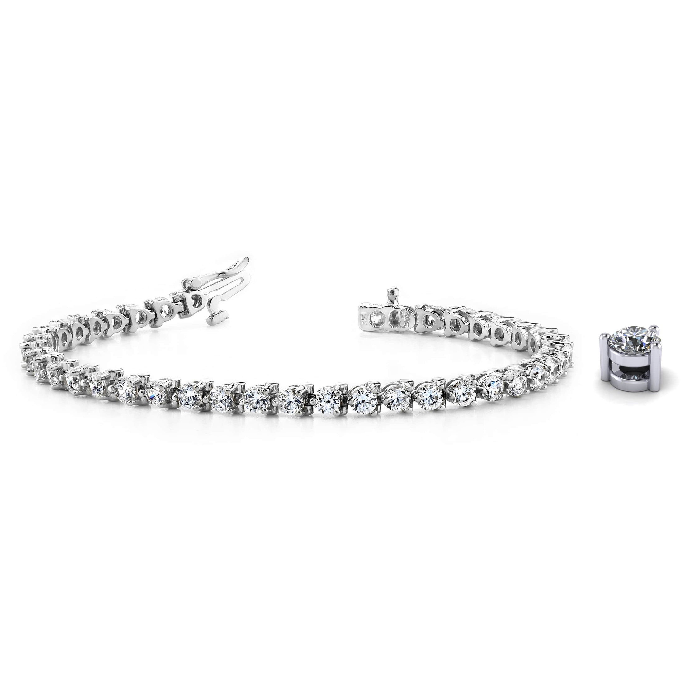 Classic 3 Prong Tennis Bracelet