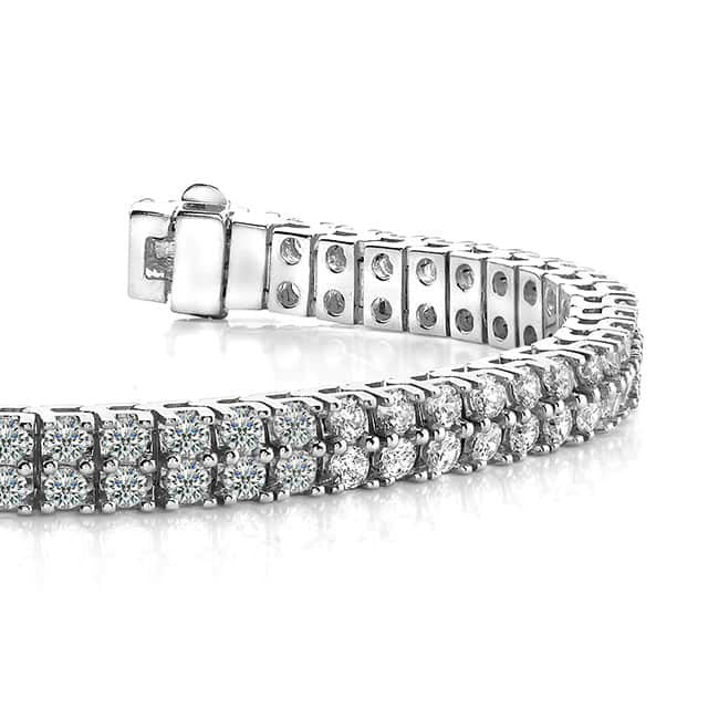 Timeless Two Row Diamond Tennis Bracelet