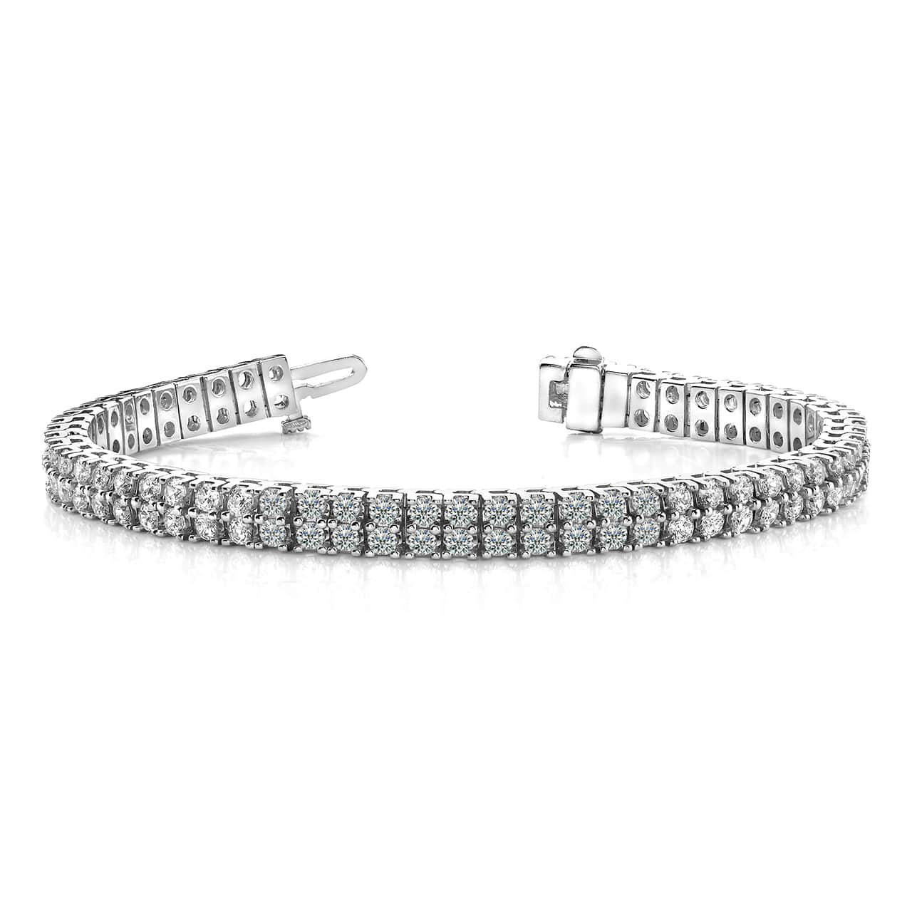 Timeless Two Row Diamond Tennis Bracelet