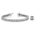 Load image into Gallery viewer, Pillow Bezel Set Diamond Tennis Bracelet
