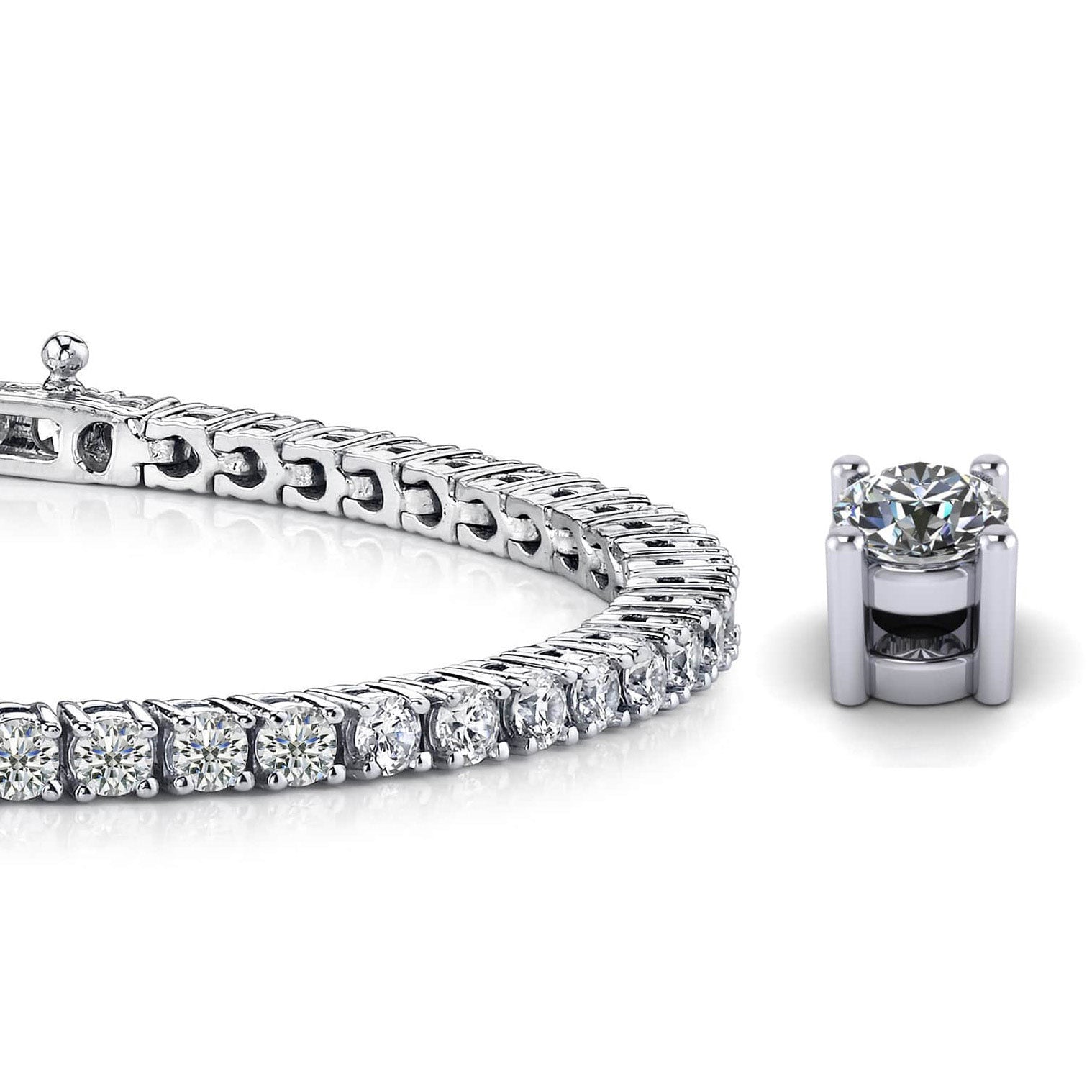 Four Prong Classic Tennis Bracelet