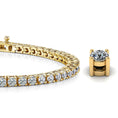 Load image into Gallery viewer, Four Prong Classic Tennis Bracelet
