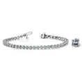 Load image into Gallery viewer, Timeless Three Prong Tennis Bracelet
