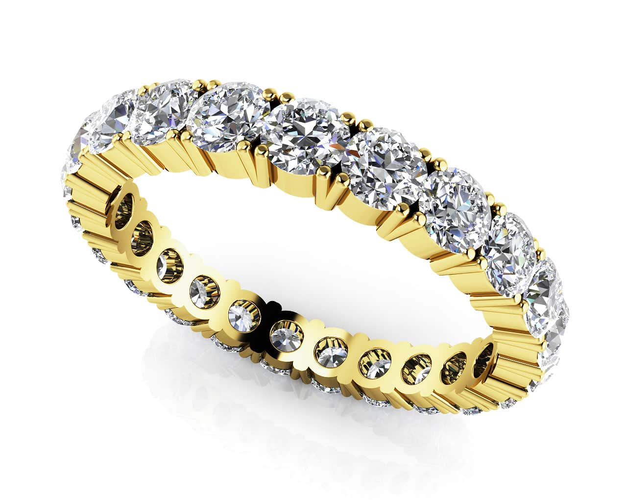 Everlasting Love Four Prong Diamond Eternity Ring