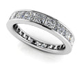 Load image into Gallery viewer, Channel Set Princess Diamond Eternity Band
