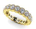 Load image into Gallery viewer, Milgrain Brilliant Cut Diamond Eternity Band
