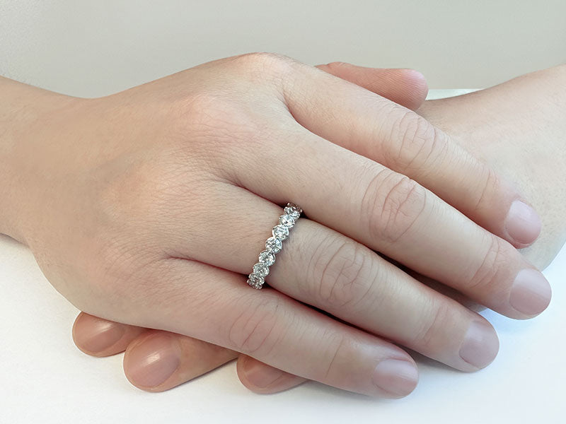 Uniquely Elegant Eternity Ring