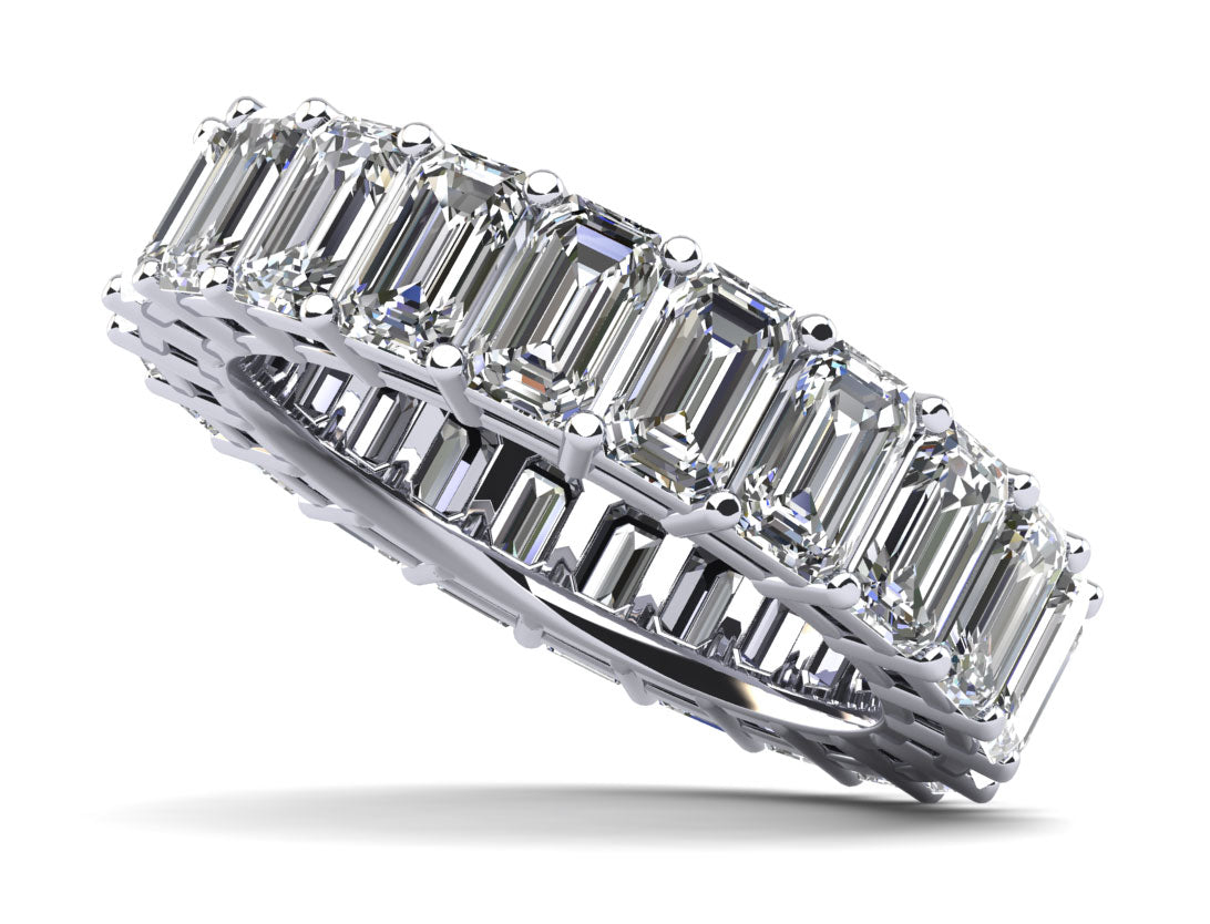 Emerald Cut Classic Diamond Eternity Ring