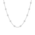 Load image into Gallery viewer, Lab Grown Diamonds by the Yard Necklace Set in 14k White Gold
