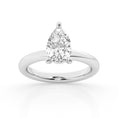 Load image into Gallery viewer, Lab Grown Pear Cut Solitaire Ring
