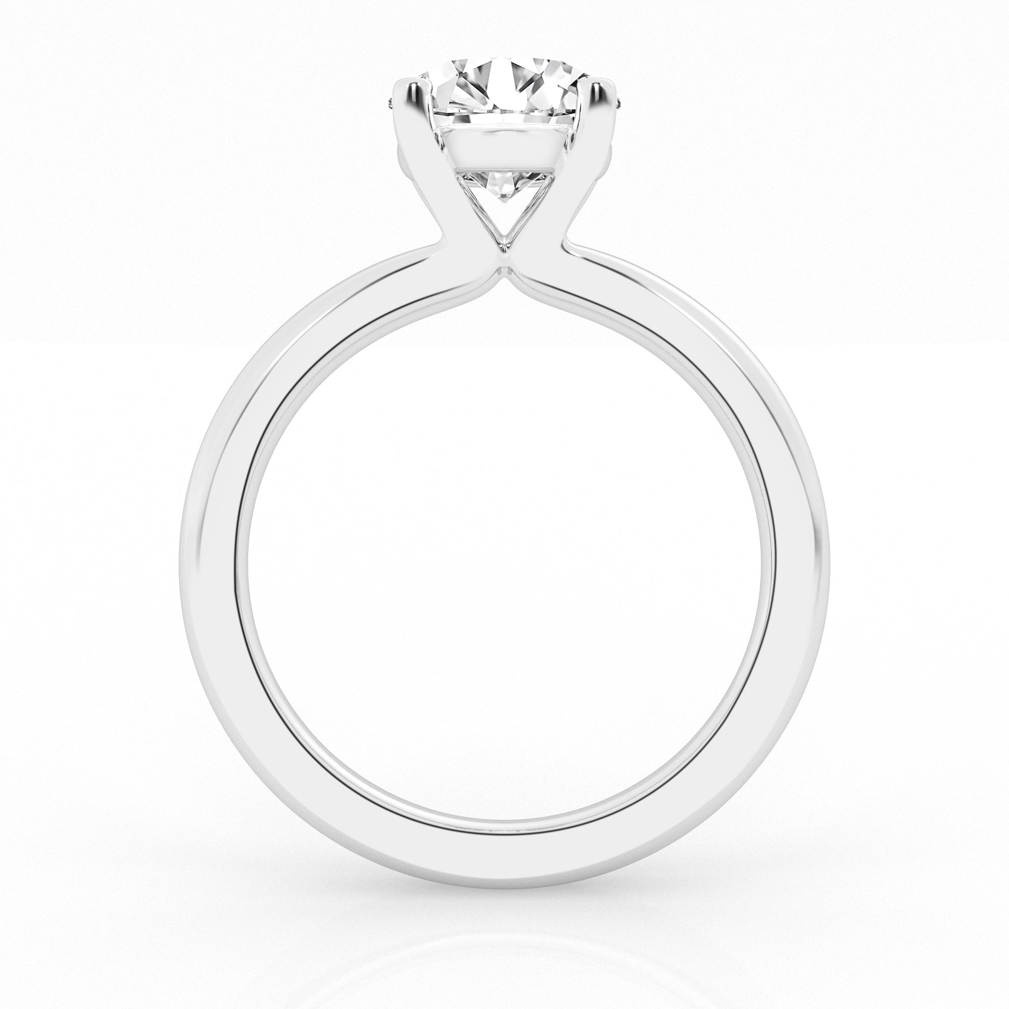 Lab Grown Round Cut Solitaire Ring