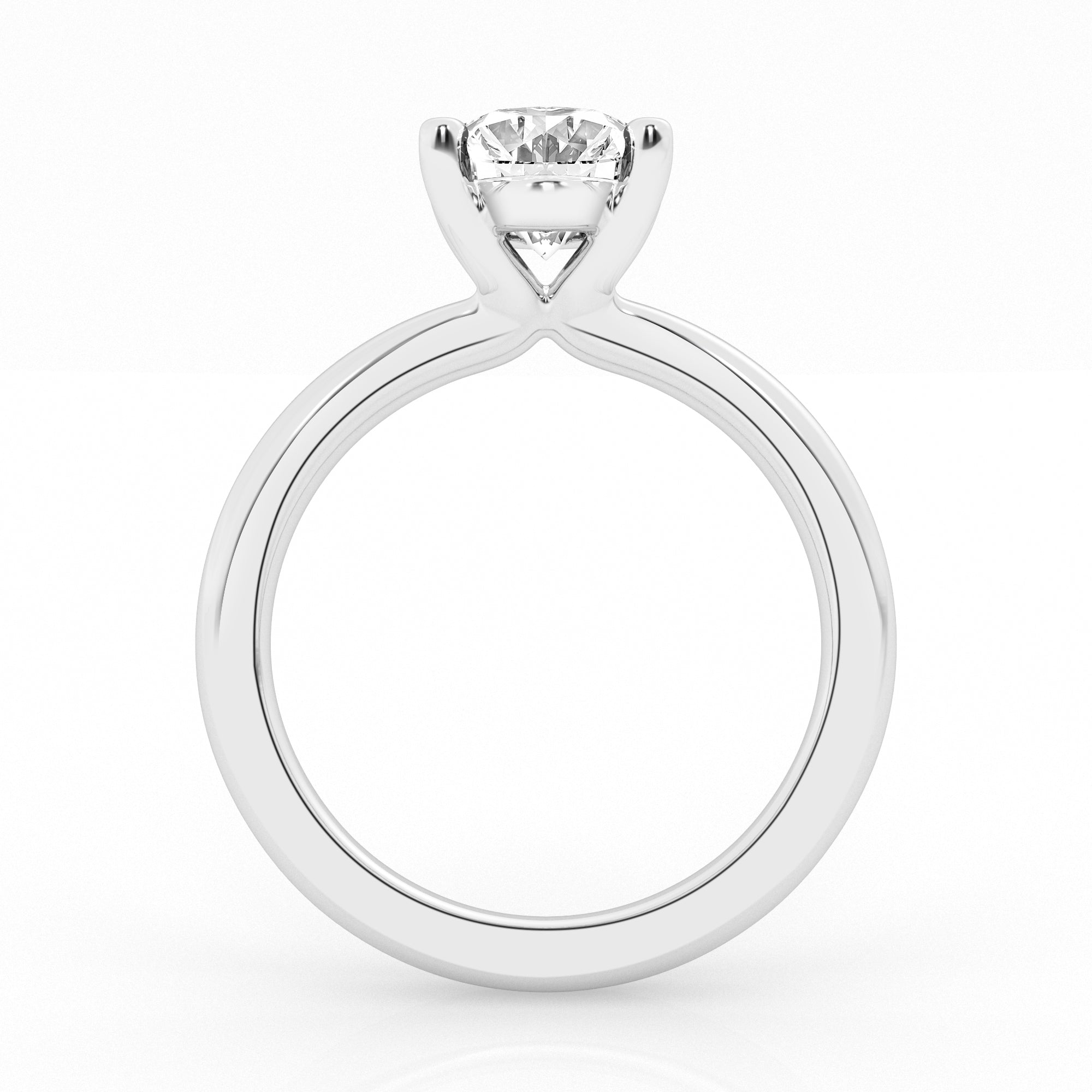 Lab Grown Oval Cut Solitaire Ring