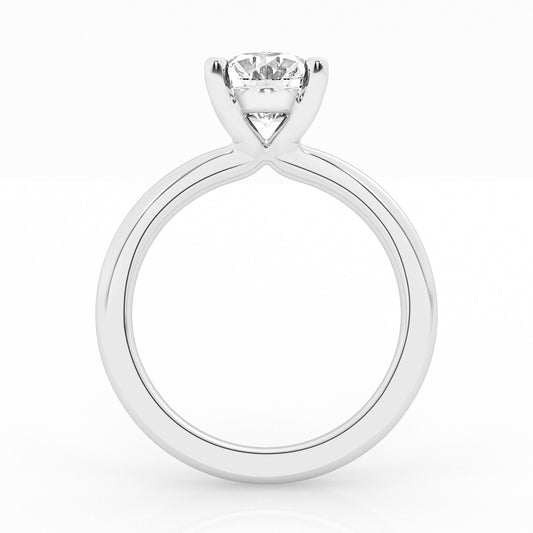 Lab Grown Oval Cut Solitaire Ring