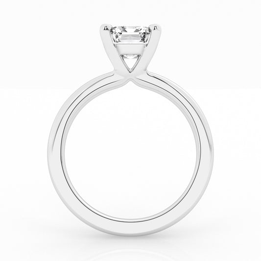 Lab Grown Emerald Cut Solitaire Ring