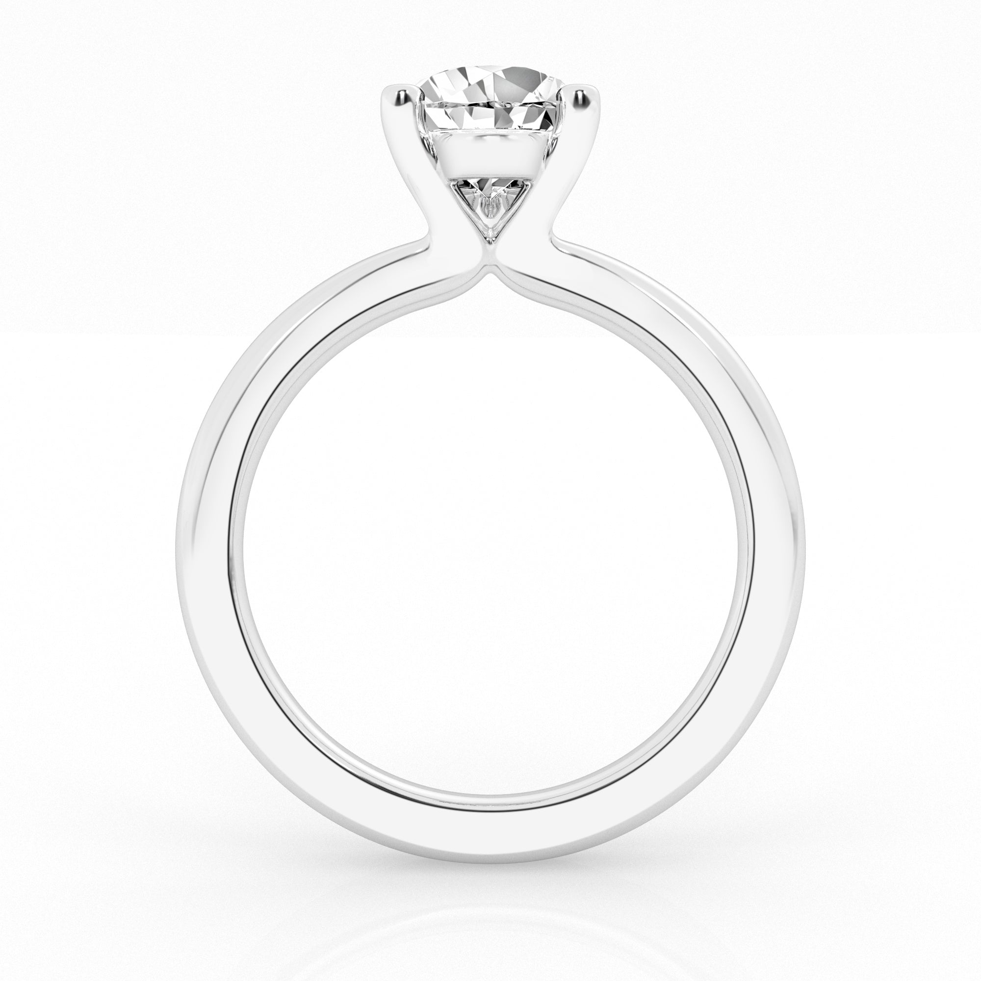 Lab Grown Pear Cut Solitaire Ring