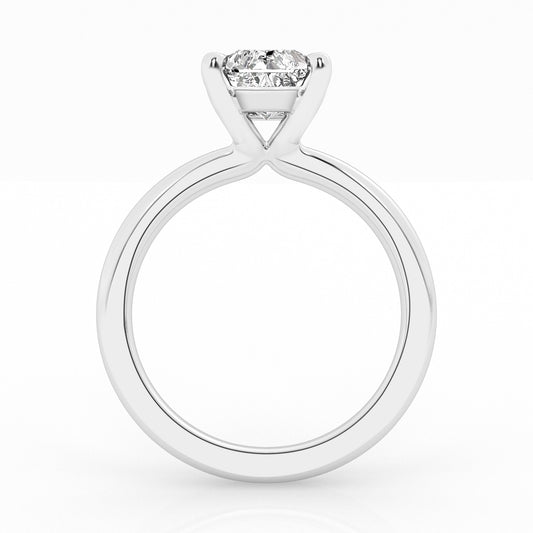 Lab Grown Radiant Cut Solitaire Ring