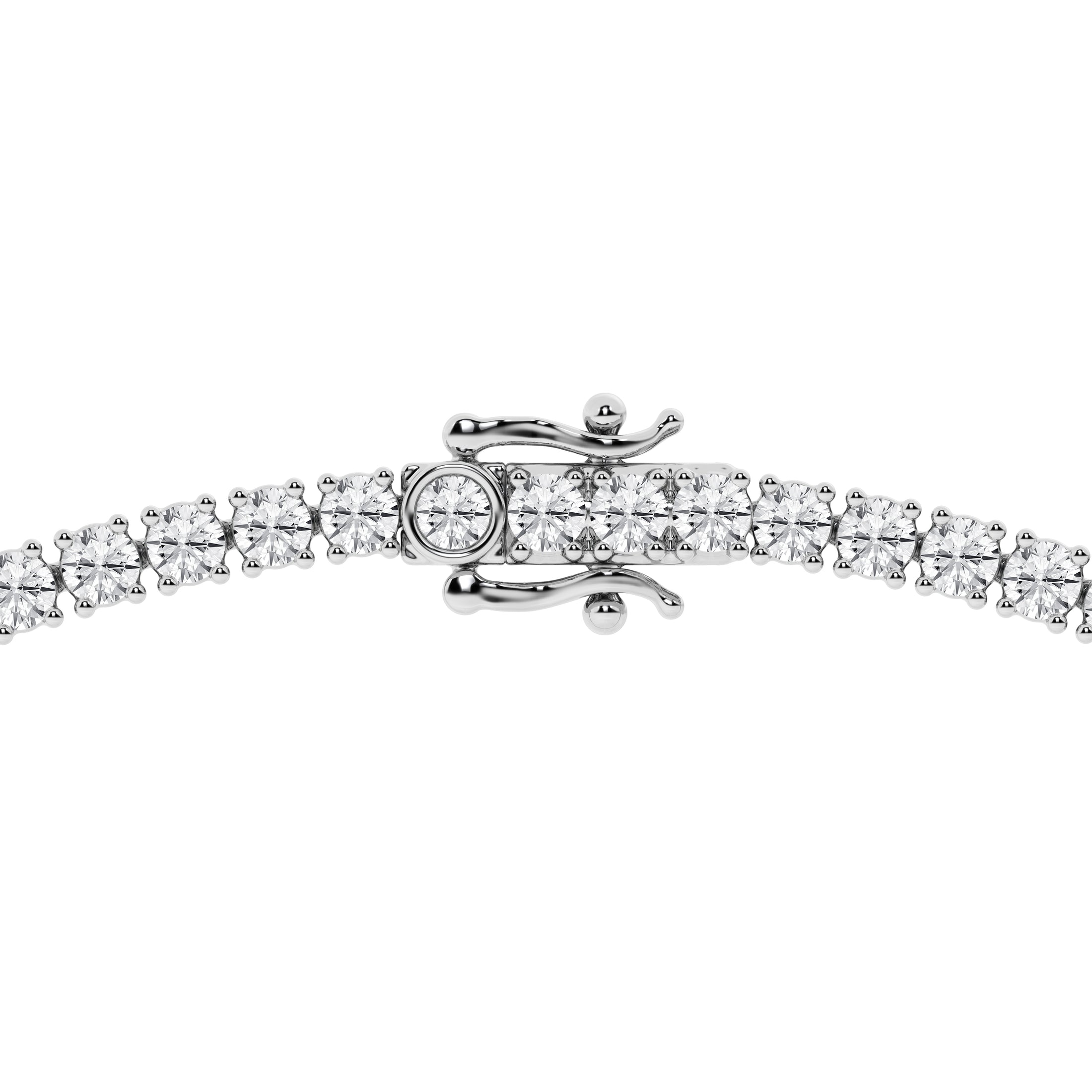 Lab Grown Diamond Tennis Necklace in 14k White Gold