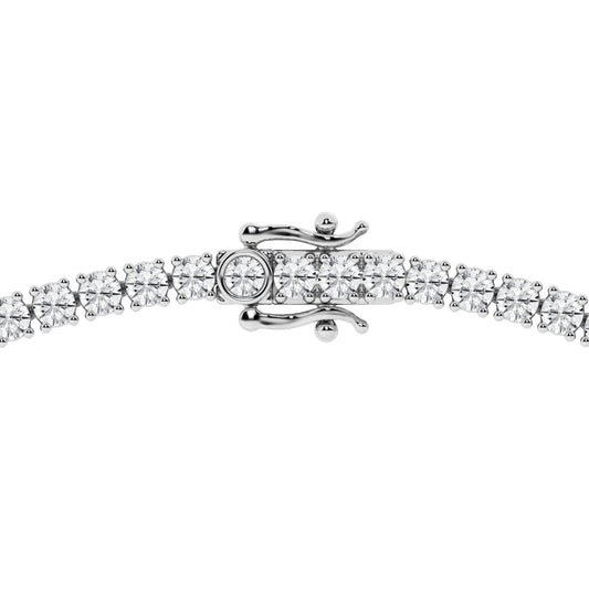Lab Grown Diamond Tennis Necklace in 14k White Gold