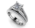 Load image into Gallery viewer, Split Shank Princess Cut Bridal Set
