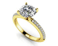 Load image into Gallery viewer, Two Rows Of Diamonds Engagement Ring
