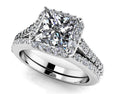 Load image into Gallery viewer, Sweet Romance Princess Cut Diamond Bridal Set
