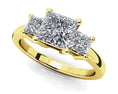 Load image into Gallery viewer, Princess Cut Diamond Three Stone Ring
