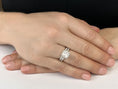 Load image into Gallery viewer, Forever Love Princess Cut Diamond Halo Bridal Set
