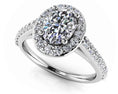 Load image into Gallery viewer, Forever Love Oval Diamond And Halo Ring
