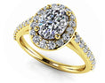 Load image into Gallery viewer, Forever Love Oval Diamond And Halo Ring
