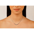 Load image into Gallery viewer, Classic Graduated Tennis Necklace With Chain
