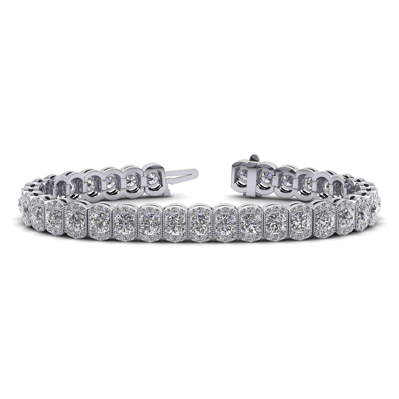 Halo Vintage Diamond Bracelet