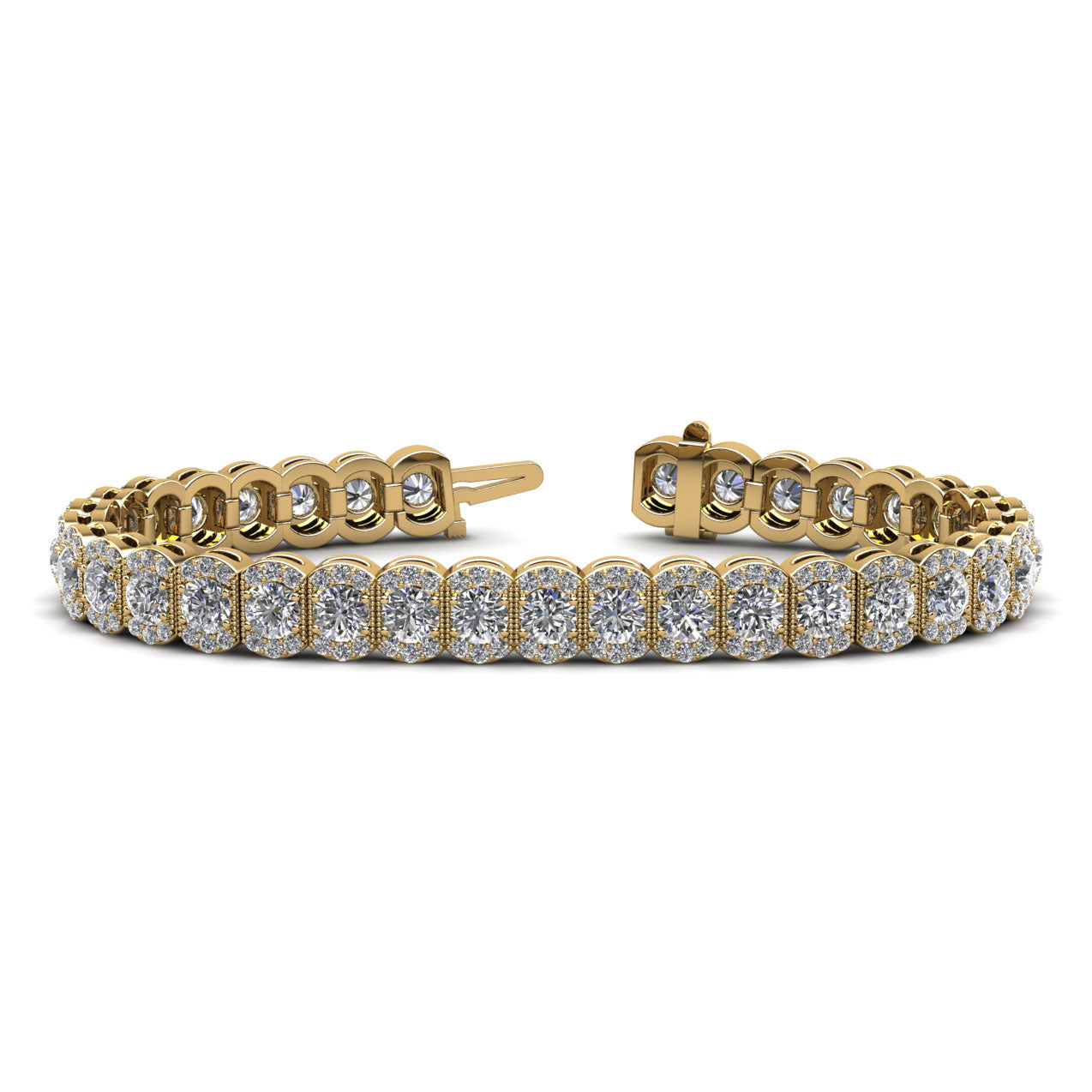 Halo Vintage Diamond Bracelet