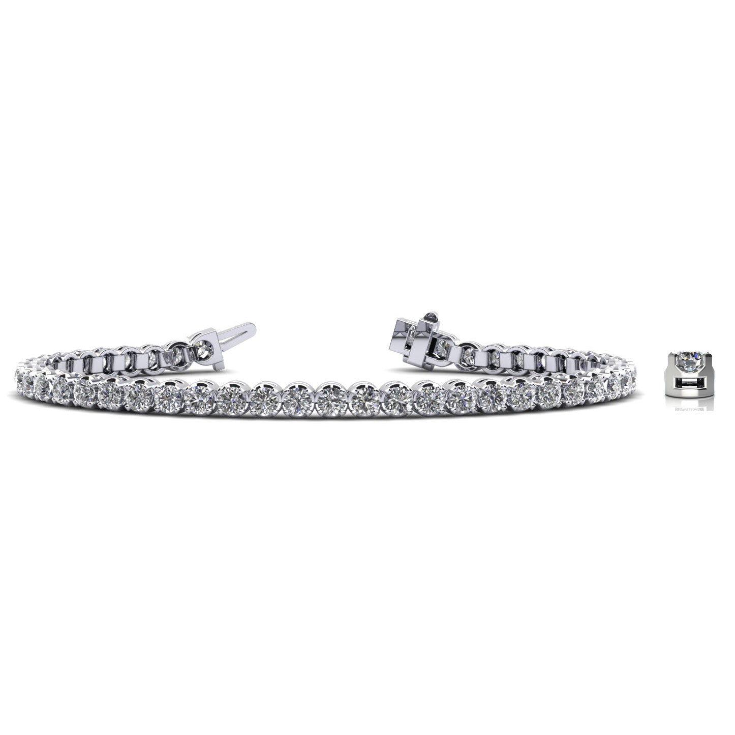 Captivating Shimmer Diamond Tennis Bracelet