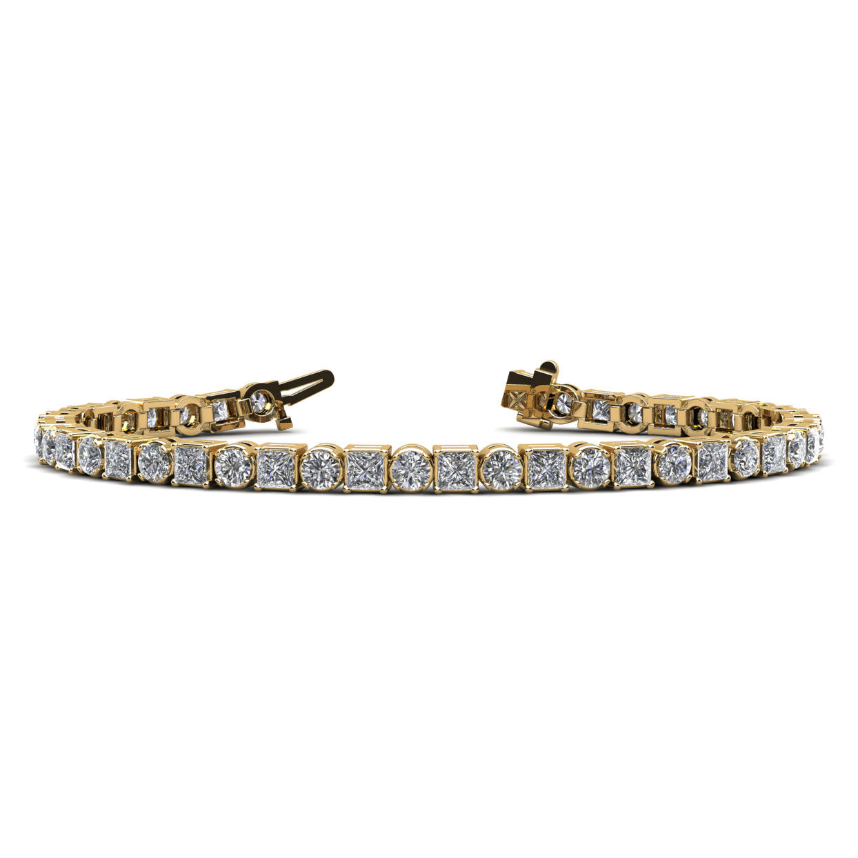 Princess Charm Diamond Tennis Bracelet