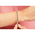 Load image into Gallery viewer, Princess Charm Diamond Tennis Bracelet
