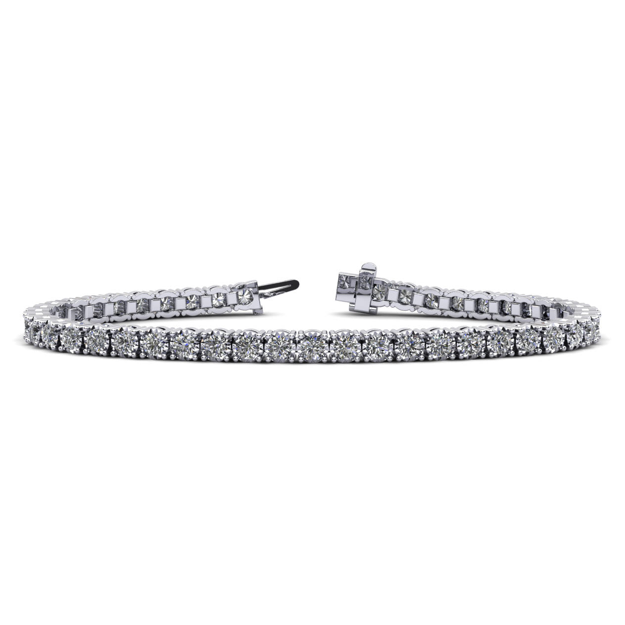 Diamond Crown Tennis Bracelet