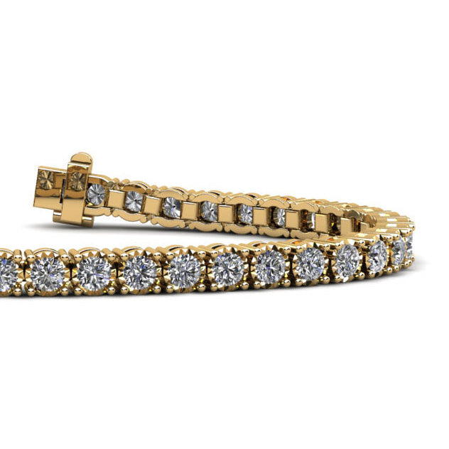 Diamond Crown Tennis Bracelet