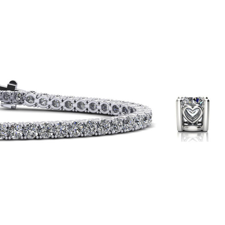 Sweetheart Diamond Tennis Bracelet